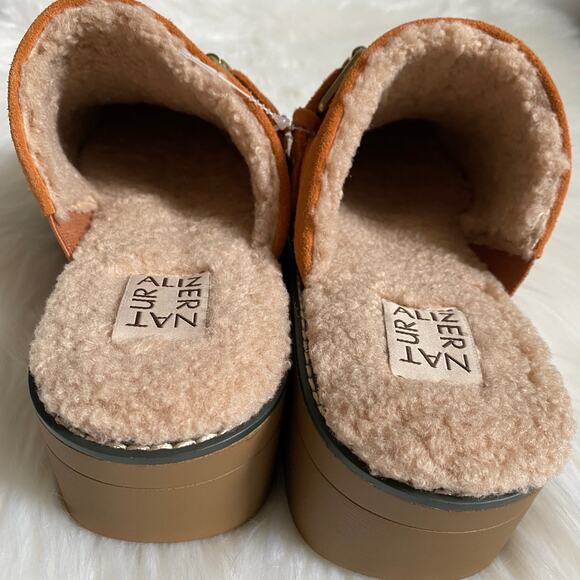 Naturalizer Women’s Wayde Slip On Golden Maple Leather Mule Clogs- Size 8.5 - Picture 6 of 7